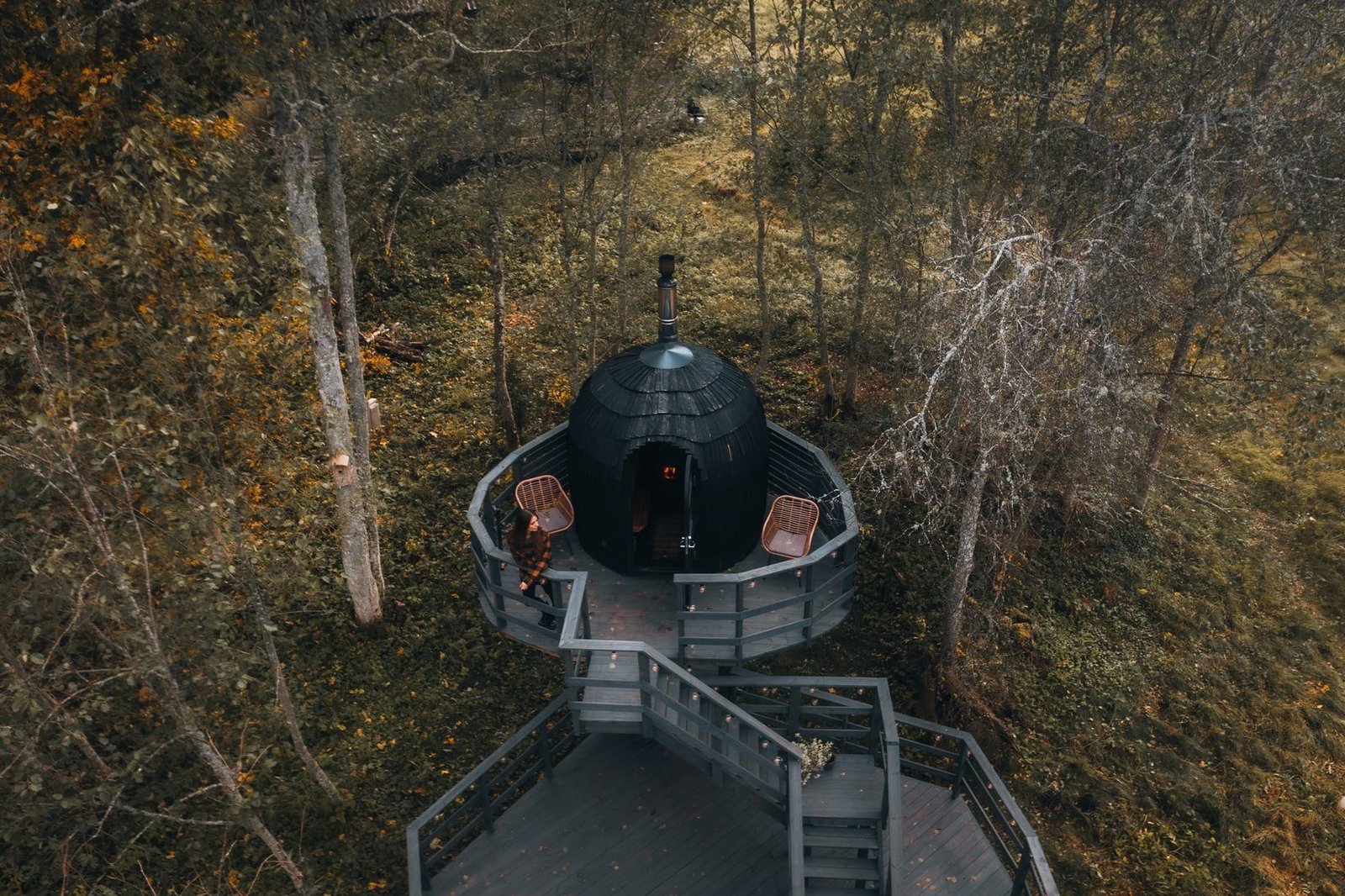 Singe sauna in the forests of estonia